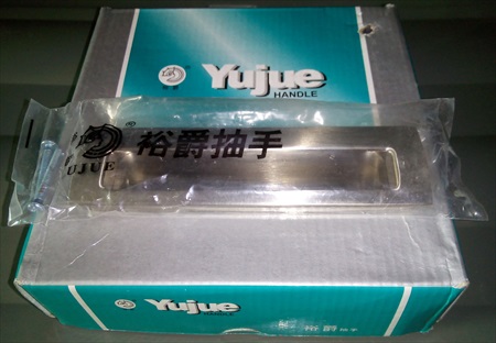ขายมือจับตู้ฝังแบบเหลี่ยม ยี่ห้อ Yujue Handle ผลิตจากวัสดุสแตนเลสแท้อย่างดี    